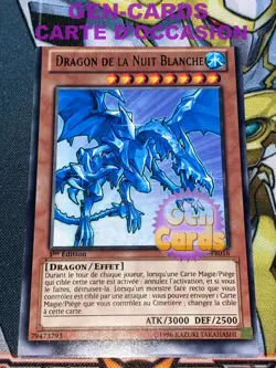 CARTE Yu Gi Oh DRAGON DE LA NUIT BLANCHE BP01-FR016 MISSCUT 1ere editon - Image 1