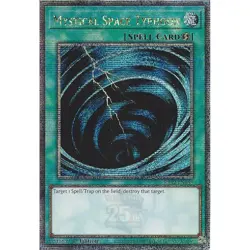 Yugioh Mystical Space Typhoon RA02-EN048 Quarter Century Rare 1st Edition - Image 1