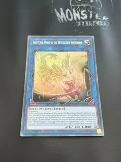 YUGIOH PROTECTOR WHELP OF THE DESTRUCTION SWORDSMAN ULTRA RARE DUOV-EN008 1ST ED - Image 1