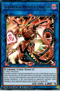 YUGIOH DUDE-EN025 Topologic Bomber Dragon Ultra Rare 1st Edition NM - Image 1