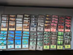 MTG 80 Invasion Basic Land Card Lot. Full Compete Playsets . As Shown Vintage - Image 1