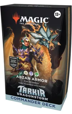 MTG Tarkir Dragonstorm Commander Deck - Abzan Armor (WBG) Sealed - Image 1