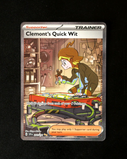 Pokemon Card TCG - Clemont's Quick Wit 243/191 - Surging Sparks - SIR - NM ⭐ - Image 1