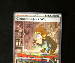 Pokemon Card TCG - Clemont's Quick Wit 243/191 - Surging Sparks - SIR - NM ⭐ - Image 2