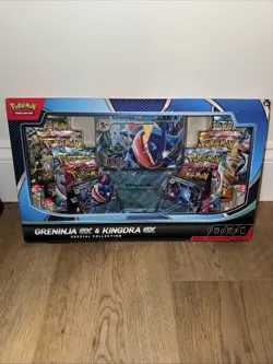 Pokemon TCG Greninja EX & Kingdra EX Special Collection Box **NEW & SEALED** - Image 1
