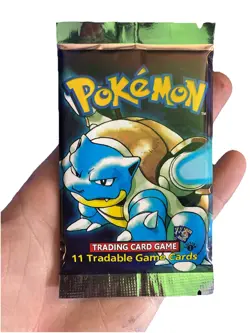 WOTC 1999 Pokemon TCG 1st Edition Base Set Shadowless 20.7G Booster Pack Vintage - Image 1