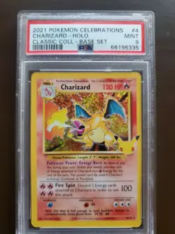 Pokemon 2021 Celebrations Ultra Premium Collection Charizard #4 PSA 9 Mint - Image 1