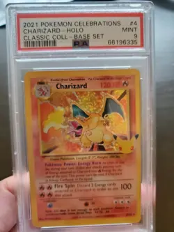 Pokemon 2021 Celebrations Ultra Premium Collection Charizard #4 PSA 9 Mint - Image 3