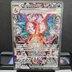 Pokemon TCG Charizard EX Sv03: Obsidian Flames Holo Card 223/197 NM - Image 1
