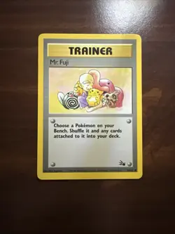 "Mr. Fuji" - TRAINER CARD Pokemon TCG Fossil Set (58/62) - Uncommon LP - Image 1