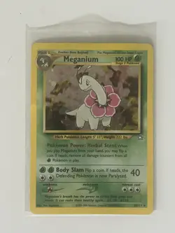 Pokemon Neo Genesis Pokemon TCG Meganium Holo Rare 10/111 - Image 1
