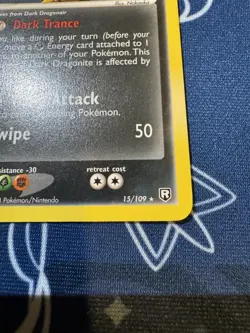 Pokemon Dark Dragonite 15/109 Non-Holo Rare EX Team Rocket Returns Card NM - Image 5