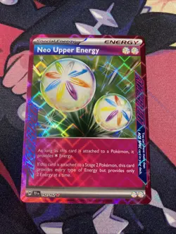 Neo Upper Energy 162/162SV05: Temporal Forces Ace Spec Holo Pokemon TCG NM - Image 1