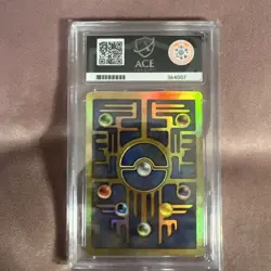 Pokemon Ancient Mew 2000 Pokemon Movie Cosmos Holo Promo Graded ACE 9 - Image 3