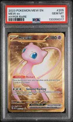 Pokemon TCG - Mew ex 205/165 Gold Hyper Rare 151 - PSA 10 - Image 1