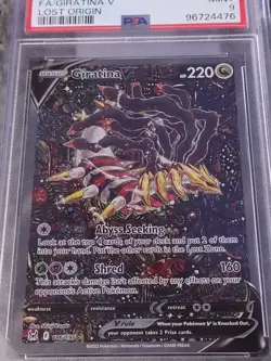 Pokemon Giratina V Lost Origin Full Alt Art #186 PSA 9 Mint 186/196 - Image 3
