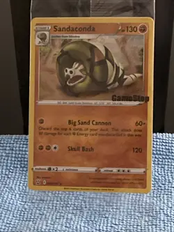 Pokemon TCG Sandaconda 082/163 GameStop Exclusive Stamped Promo Holo NM - Image 1