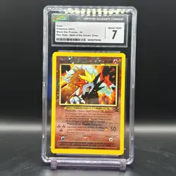 Entei Reverse Holo CGC 7 - 2001 Pokemon Black Star Promo #34 Movie - Image 1