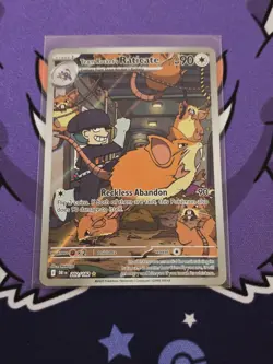 Pokemon TCG Team Rockets Raticate 202/182 Illustration Rare Near Mint - Image 1