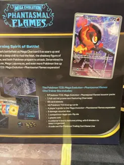 Pokemon Mega Evolution Phantasmal FLAMES ETB Elite Trainer Box - Image 4