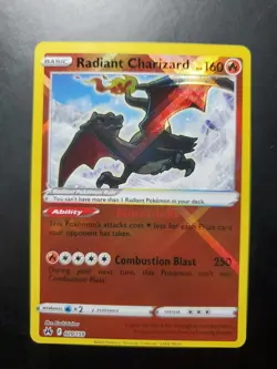 Pokemon TCG Radiant Charizard 020/159 Crown Zenith Holo NM Pack Fresh! - Image 1