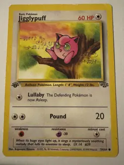 Jigglypuff 1st Edition - 54/64 - Pokemon Jungle - Regular - NM - Image 1