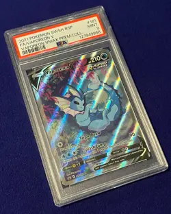 PSA 9 Vaporeon V SWSH181 Vaporeon Vmax Collection Promo 2021 Pokemon MINT - Image 2