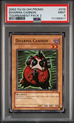 2002 Yu-Gi-Oh! Dharma Cannon Tournament Pack 2 TP2 Common PSA 9 - Image 1
