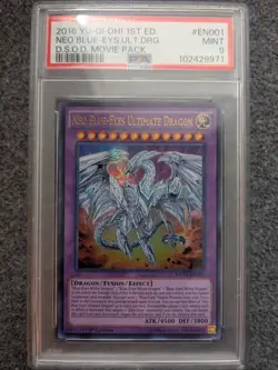 YUGIOH NEO BLUE-EYES ULTIMATE DRAGON ULTRA RARE 1ST EDITION#MVP1 PSA 9 MINT - Image 1