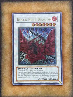 Yugioh Black Rose Dragon CSOC-EN039 Ultimate Rare LP - Image 1