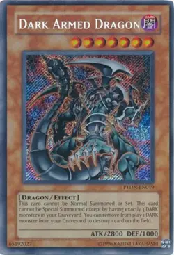 Yugioh! LP Dark Armed Dragon - PTDN-EN019 - Secret Rare - Unlimited Edition Ligh - Image 1