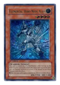 Yugioh! LP Elemental Hero Neos Alius - TAEV-EN018 - Ultimate Rare - 1st Edition - Image 1