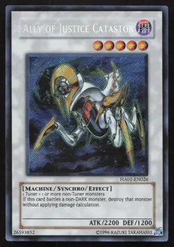 Yu-Gi-Oh TCG Hidden Arsenal #HA01-EN026 Ally of Justice Catastor Secret Rare - Image 1