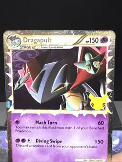 Pokemon Card Dragapult SWSH132 STANDARD Holo Black Star Promo Celebrations LP - Image 2