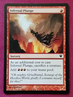 Magic The Gathering INNISTRAD INFERNAL PLUNGE red card MTG - Image 1