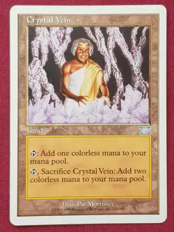 Magic The Gathering 6TH EDITION CRYSTAL VEIN land card MTG SIXTH - Image 1