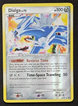 Dialga 5/127 Platinum Reverse Holo Rare Metal Pokemon Trading Card Game 2009 NM - Image 1