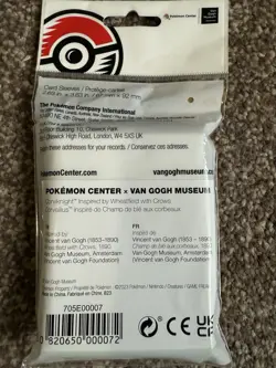 Pokemon Center × Van Gogh Museum Card Sleeves Sealed - Image 2