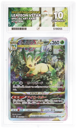 Pokemon Graded Card - Leafeon VSTAR 210/172 - Japanese - Ace Gem Mint 10 (518055 - Image 1