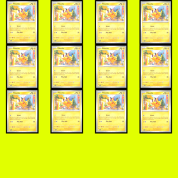 Pikachu lot of 12 cards 2024 Paldean Fates PAF 018/091 Common NM Pokemon TCG - Image 1