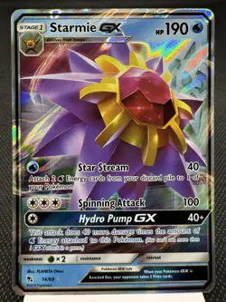 Starmie GX 14/68 - Ultra Rare Holo - S&M Hidden Fates Pokemon Card MINT - Image 1
