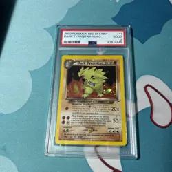 PSA 2 Dark Tyranitar Neo Destiny Holo Rare Pokemon Card 11/105 POP 12 - Image 1