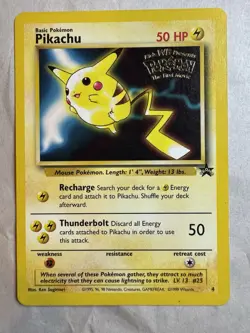 Pokemon TCG Pokemon The Movie Pikachu Stamped Promo Card - Image 1