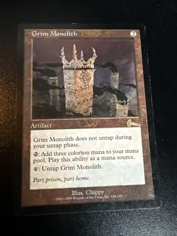 Grim Monolith Urza's Legacy MTG Card Reserved List Magic the Gathering - Image 1