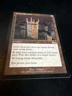Grim Monolith Urza's Legacy MTG Card Reserved List Magic the Gathering - Image 2