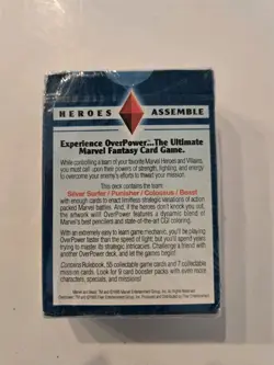 Marvel Overpower Heroes Assemble Starter Deck 55 cards New Sealed - Image 2