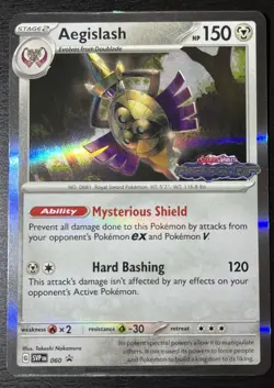 Aegislash SVP 060 Pre Release Stamped Promo Paradox Rift Pokemon TCG Near Mint - Image 1
