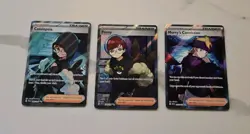 Pokemon TCG Cassiopeia 086 & Penny Full Art 239 & Morty's Conviction 201 Lot - Image 1