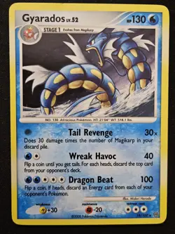 Gyarados 19/100 Diamond & Pearl Stormfront Holo Rare Pokemon Trading CG 2008 LP - Image 1