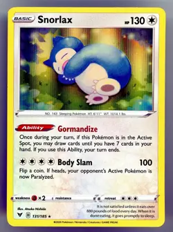 Pokemon TCG Snorlax Vivid Voltage 131/185 Holo Holo Rare 2020 - Image 1